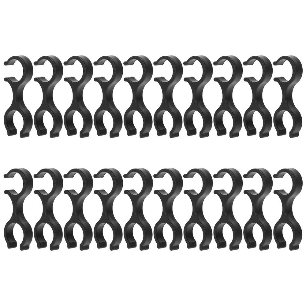 20 Pcs Climbing Cane Clip Walking Stick Buckle Trekking Pole Accessories