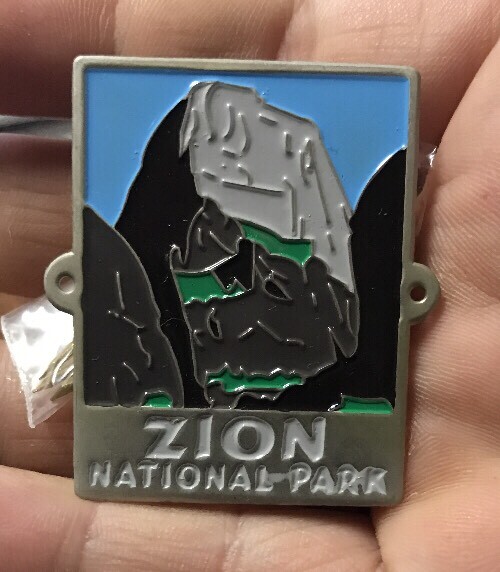 Zion National Park Hiking Staff Stick Medallion NEW Utah