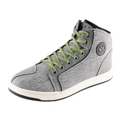 Men’s Motorcycle Boots Rider Racing Hiking Trekking Outdoor Boots 10 Hw001 Gray