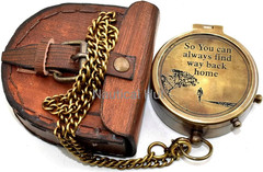 Military Compass for Hiking and Survival- Waterproof Brass Nautical Pocket Compa