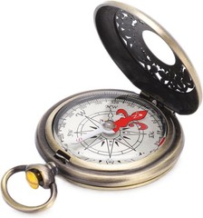Brass Compass Hiking Durable Shockproof Waterproof Navigation Tool for Outdoo…
