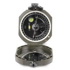 Pocket Transit Army Geology Compass for Outdoor Hiking Camping Survival Marching