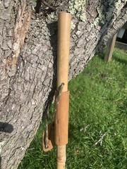 100% Vintage Bamboo Wood Walking Hiking Stick Staff Hike Pole Hand Carved Wooden