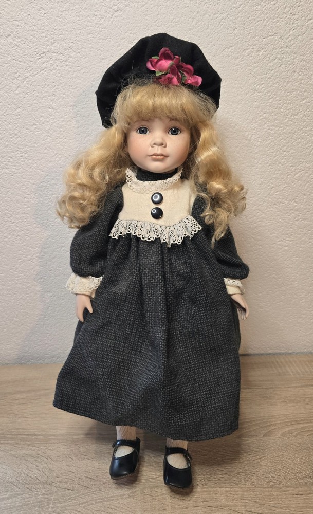 Porcelain Doll 50cm Collector Doll Soft Body Original Clothes Vintage