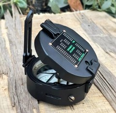 100% Working Brunton Pocket Compass With Leather Case (Expedited Shipping)