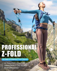 Hiking Poles Collapsible Trekking Poles – Aluminum Alloy 7075 Walking Sticks for