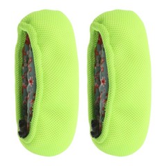 2Pcs Durable Cotton Underarm Crutch Cushions Light Green Padded Replacement