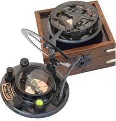 Sundial Compass, Personalized Engraved Brass Compass, Antique Brass & Copper