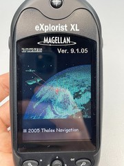 Magellan eXplorist XL GPS receiver in case works satellite hiking 2005 316209