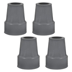 4 Pieces Rubber Cane Tips Replacement Hiking Pole Crutch Pads 22 mm Diameter