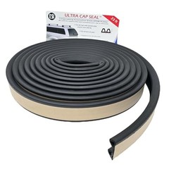 Ultra Cap Seal 1 1/2″ Width x 5/8″ Height x 23′ Length, EPDM Rubber for Caps