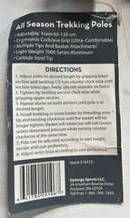 TREKKING Synergy Sportz Poles All Season 3 Section Telescopic Up To 135cm NWT