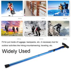 Trekking Walking Hiking Sticks Anti-shock Folding Lightweight Alpenstock Poles