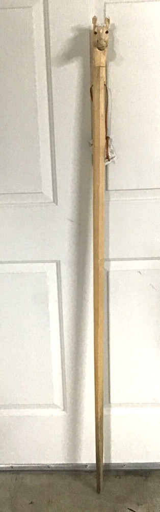 Earth Exploration Co Hand Carved Wood Horse Walking Trekking Hiking Pole Stick