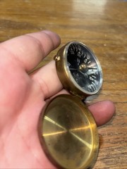 Vintage German Brass Hunting Hiking Compass