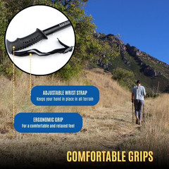 Earth Trek Gear: Compact Hiking Poles for Women – Foldable Walking Stick & Trekk