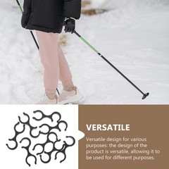 20 Pcs Carabiner Clips Heavy Duty Trekking Pole Accessories Walking Cane