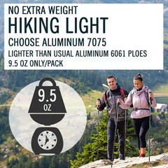 Trekking Poles Collapsible Hiking Poles, Aluminum 7075 Walking Poles Sticks w…