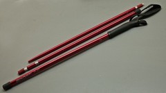 SPORTLINE Replacement Adjustable Aluminum Walking Pole, Red (XC550)