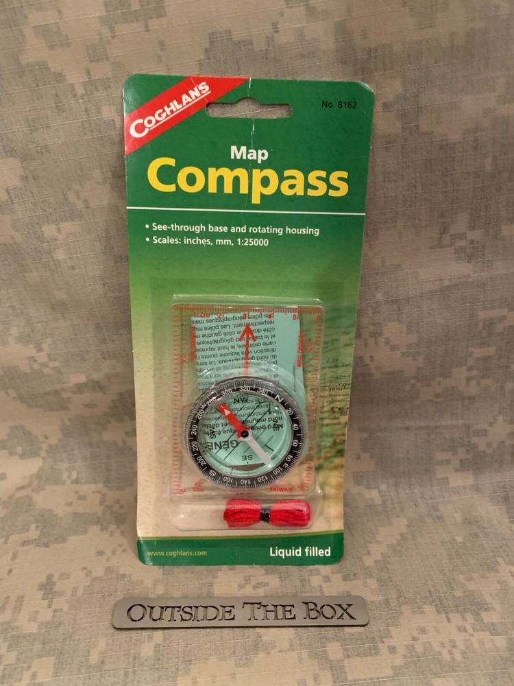 Emergency/Survival: Coghlan’s “Map Compass” – Model #8162 – Baseplate, Rotating