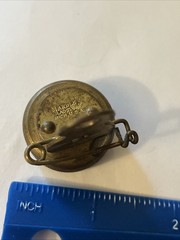 Marble’s Gladstone Pin On Brass Compass Michigan USA Vintage Camping Hiking