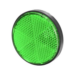 X AUTOHAUX 8 Pcs Round Stick-on Safety Spoke Reflective Self 2.20″, Green