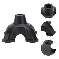 cane rubber stoppers Black Four-legged Walking Stick Rubber Tips Foot Pad for