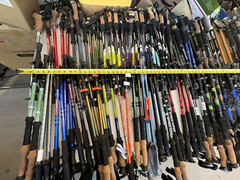 Outdoor Products foldable Trekking Walking Hiking Poles Sticks. Pairs only.