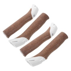 4Pcs Walking Cane Cork Grip Handles with Easy Installation for Hiking Gear