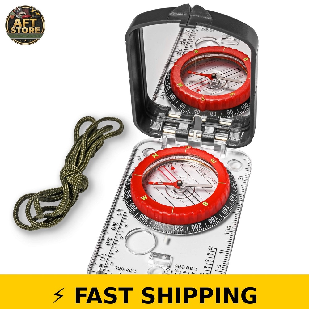 TurnOnSport Sighting Compass with Mirror for Navigation & Hiking