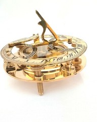 Nautical Vintage Style – 5″ Brass Sundial Compass, Compass gift,Anniversary Gift