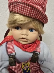Artist doll porcelain doll doll 28 cm collector rarity Vintage