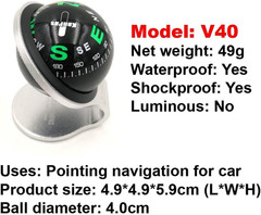 Automotive Compass Ball for Car or Boat