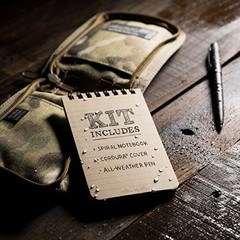 Weatherproof 3″ x 5″ Top Spiral Notebook Kit: CORDURA Fabric Cover, MultiCam