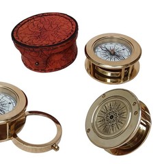 Compass Vintage, Map Compass with Built in Magnifier-Christmas Gift Personalised
