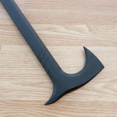 Cold Steel Axe Head Cane Single Piece Hiking Stick Polypropylene 38″ Overall