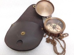 Antique Brass Compass Custom Engraved Compass Vintage Gift For Christmas