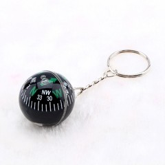 2 Pack Ball Keychain Compass Quick Response Camping Travel Mini Survival