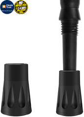 10 Pack Trekking Pole Tips, Hiking Sticks Tips Protectors Fits Most black