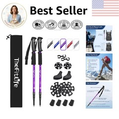 Collapsible Trekking Poles – Lightweight, Ergonomic Grips, for All Terrain Use
