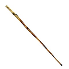 Survivor Series 55″ Hand Carved Wolf Hiking Stick, Weatherproof, Rope Wrapped, M