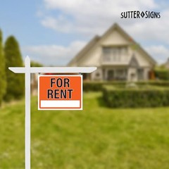 For Rent Sign 14×11, Plastic Sign for Home, Office, Rental, Commercial