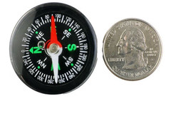 Set Of 4 Camping Pocket Compass Hiking Navigation Scouts 5 Degree Marks