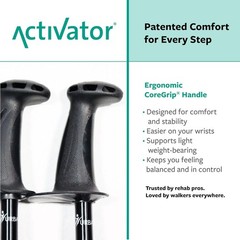 ACTIVATOR Adjustable Walking Poles – Ergonomic CoreGrip for Balance & Stability