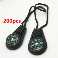 200pcs Mini Portable Compass Survival Hiking Camping Direction Military Tactical