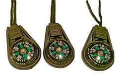 Mini Compass Survival Kit Keychain Outdoor Camping Hiking Pocket Navigator (3)