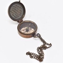 Trust in The Lord Engraved Compass, Proverbs 3: 5-16 Graduation gift, Compass…