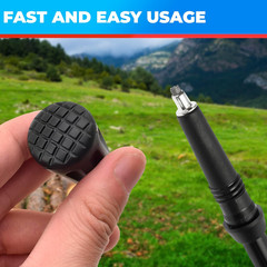 6 Pcs Hiking Pole Tips Hiking Accessories – Cane Rubber Tips Replacement Hiking