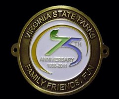 Virginia State Parks Hiking Staff Stick Medallion NEW