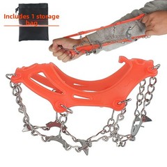Easy to Attach 11 Tooth Stainless Steel Ice Cleats for Outdoor Traction in Snow